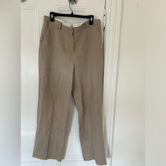 TOTEME Linen wide-leg pants - M/L (40) - Picture 6 of 14